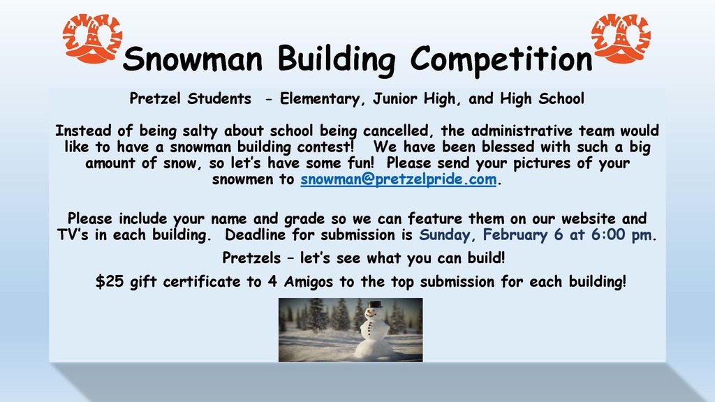 Snowman Building Competition