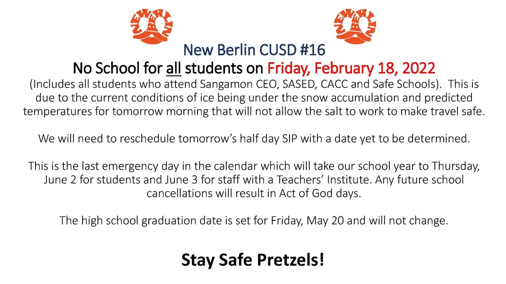 School Cancellation - 02/18/22