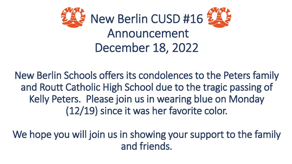 Wear Blue on Monday (12/19)